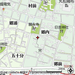 愛知県一宮市千秋町加納馬場郷内128周辺の地図