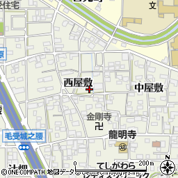 愛知県一宮市大和町毛受西屋敷45周辺の地図