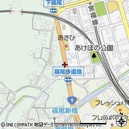 下篠尾周辺の地図