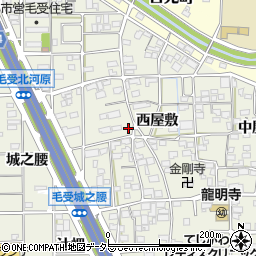 愛知県一宮市大和町毛受西屋敷99周辺の地図