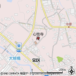 天台宗　心性寺周辺の地図