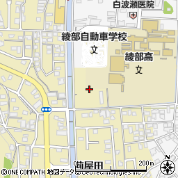 京都府綾部市上延町九反周辺の地図