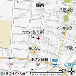 愛知県一宮市千秋町佐野農中周辺の地図