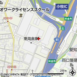 愛知県小牧市村中450周辺の地図