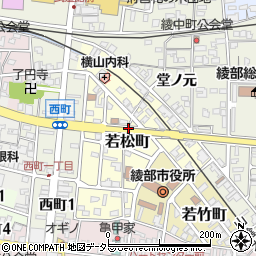 〒623-0015 京都府綾部市若松町の地図