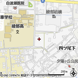 京都府綾部市岡町中沢周辺の地図