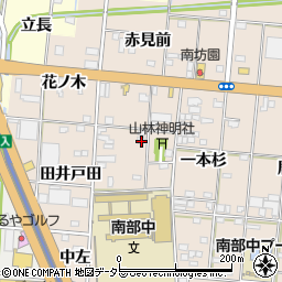 愛知県一宮市浅野山林周辺の地図