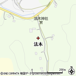 千葉県君津市法木周辺の地図