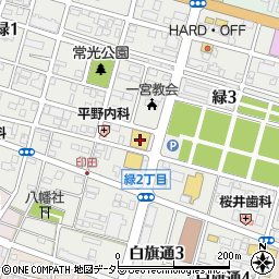 ＬＡＰＩＡＳ万代家具一宮店北館周辺の地図