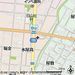 愛知県一宮市浅野水屋高9-1周辺の地図