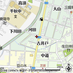 愛知県一宮市千秋町加納馬場河田20周辺の地図