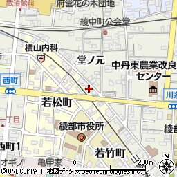 京都府綾部市若松町山塚28周辺の地図