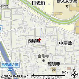 愛知県一宮市大和町毛受西屋敷48周辺の地図