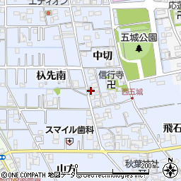 愛知県一宮市西五城中切678-1周辺の地図