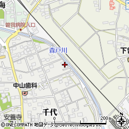 神奈川県小田原市千代261-5周辺の地図