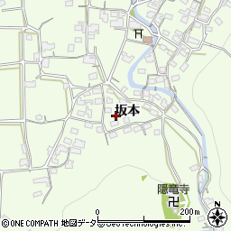 京都府綾部市高津町坂本周辺の地図