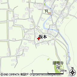 京都府綾部市高津町（坂本）周辺の地図