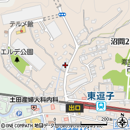 神奈川県逗子市沼間2丁目3-22周辺の地図