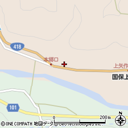 岐阜県恵那市上矢作町3092周辺の地図