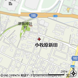 愛知県小牧市小牧原新田1726-1周辺の地図