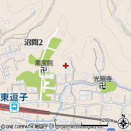 神奈川県逗子市沼間2丁目13周辺の地図