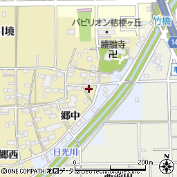 愛知県一宮市大和町福森郷中9周辺の地図