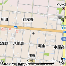 愛知県一宮市浅野堀金2周辺の地図