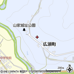 京都府綾部市広瀬町上ノ町周辺の地図