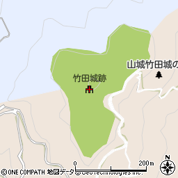竹田城跡周辺の地図