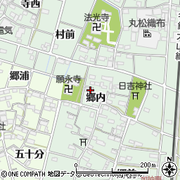 愛知県一宮市千秋町加納馬場郷内133周辺の地図