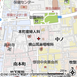 京都府福知山市西中ノ町周辺の地図