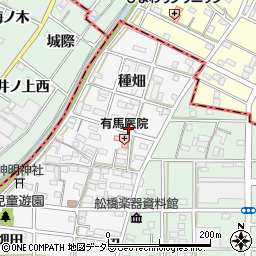 愛知県岩倉市井上町郷浦周辺の地図