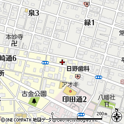 ファミリーマート一宮城崎通店周辺の地図