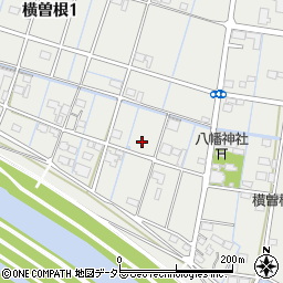 横曽根公園周辺の地図
