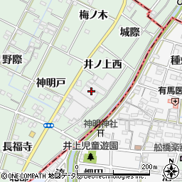 愛知県一宮市千秋町加納馬場井ノ上西周辺の地図