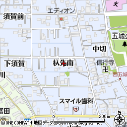 愛知県一宮市西五城杁先南周辺の地図