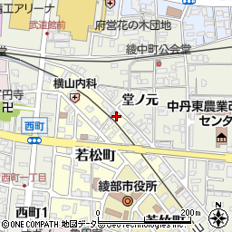 京都府綾部市若松町山塚36周辺の地図