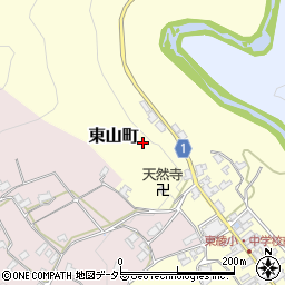 京都府綾部市東山町吹越周辺の地図