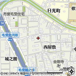 愛知県一宮市大和町毛受西屋敷106周辺の地図