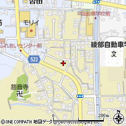 京都府綾部市上延町岩鼻周辺の地図