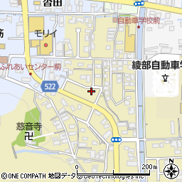 京都府綾部市上延町（岩鼻）周辺の地図