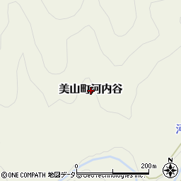 京都府南丹市美山町河内谷周辺の地図