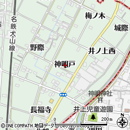 愛知県一宮市千秋町加納馬場神明戸周辺の地図
