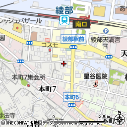 京都府綾部市幸通西馬場周辺の地図