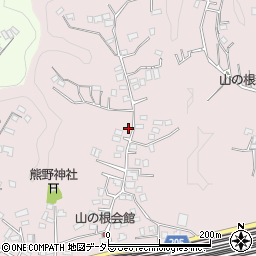 神奈川県逗子市山の根周辺の地図