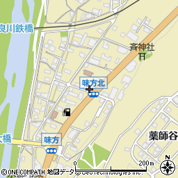 京都府綾部市味方町石風呂周辺の地図