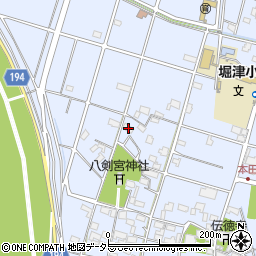岐阜県羽島市堀津町457周辺の地図