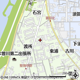 愛知県一宮市冨田東浦167周辺の地図