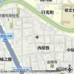 愛知県一宮市大和町毛受西屋敷38周辺の地図
