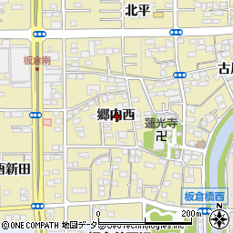 愛知県一宮市三条郷内西周辺の地図
